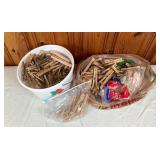 Large Amount of Clothes Pins