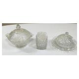 Trio of Glass Candy Dishes