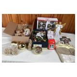 Tote of Christmas Decor/Lights/Etc