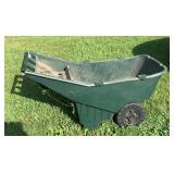 Heavy Duty Plastic Yard Cart on Wheels