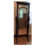 Absolutely Stunning Jewelry Organizer/Mirror w/Key