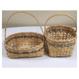 2 Beautiful Hand Woven Baskets