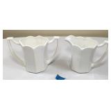 Vintage 2 Pc Mccoy Pots-Hairline Crack in Each