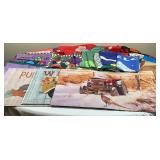 Lot of Outdoor Garden Flags and Doormats