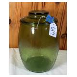 Vtg Bartlett Collins 70s Green Mushroom Cookie Jar