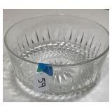 Very Nice Arcoroc France Clear Glass Serving Bowl