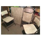 Card Table/4 Folding Chairs