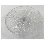 Vtg Anchor Hocking Precut Glass Cake Pedestal