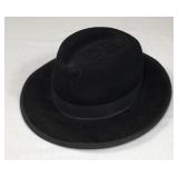 Vintage Importina Black Faux Wool Fedora