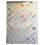 Antique Hand Sewn Patchwork Quilt-
