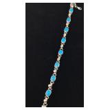 Beautiful Sterling Silver Turquoise Bracelet