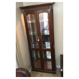 Beautiful Wooden Curio Cabinet-31x12x76 Inches