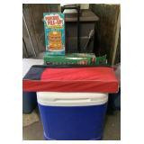 Nice Igloo Cooler on Wheels/Yard Games