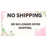 NO SHIPPING