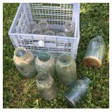 Large/Medium Blue Canning Jars