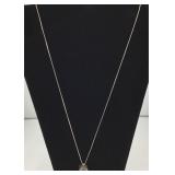 Sterling Silver Locket Necklace 24 inches