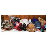 Lot of Misc Hats, Belts & More