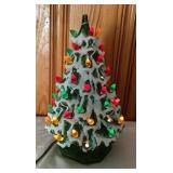 Vtg 12 Inch Light Up Ceramic ChristmasTree
