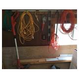 Extension Cords/Level/Shop Light/Weed Eater
