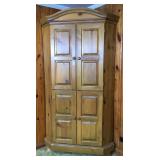 Very Nice Solid Pine Corner Cabinet 75ï¿½x48ï¿½
