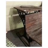 Antique Wooden/Metal Childs Desk