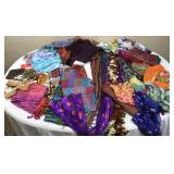 Large Amount of Scarves, Etc