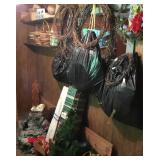 Wall of Wreaths/Baskets/Christmas Decor