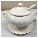 Vtg California Pottery Soup Tureen Set