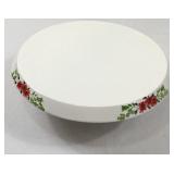 Roscher & Co. Poinsetta Cake Pedestal-12 Inches