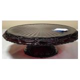 Dark Ruby Red 11' Avon Cake Pedestal