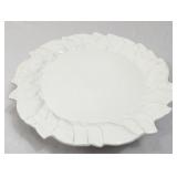 Vtg Este Ceramiche White Lace Cake Pedestal-13 Ins