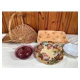 Pretty Basket/Serving Dishes/Etc