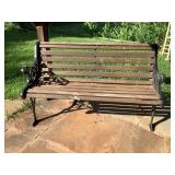 Metal/Wood Pary Bench-Needs Paint