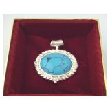 Sterling Silver Turquoise Pendant