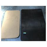 Pair Of Rectangular Metal Trays