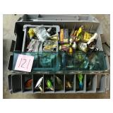Rubbermaid Tackle Box w/ Assorted Lures