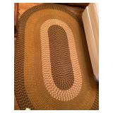 Oval Braided Area Rug 101in x 62in