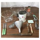 Assorted Kitchen Utensils And Glassware