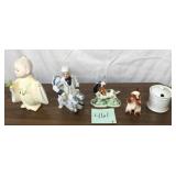 Assorted Porcelain Figurines And Jar