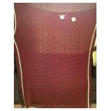 Crocheted Striped Throw Blanket 72x66