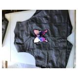 Frontier Leathers Black Leather Vest Size 52