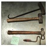 Vintage Ball Peen & Sledge Hammer Set