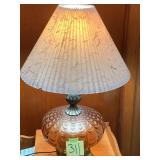 MCM 3 Click Marigold Glass Table Lamp