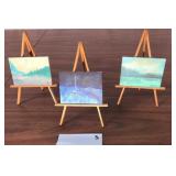 Miniature Landscape Paintings Set