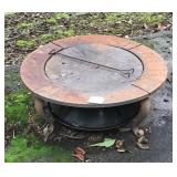 Round Metal Fire Pit w/ Poker