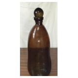 Amber Glass Decanter 22 In.
