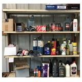 Assorted Automotive Fluids And Supplies