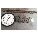 Westclox Wall Clock And Steel Rigging Hardware