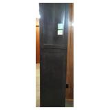 Tall Dark Wood Storage Cabinet