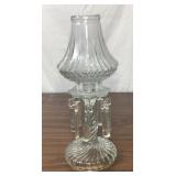 Clear Glass Hurricane Lamp 14 In